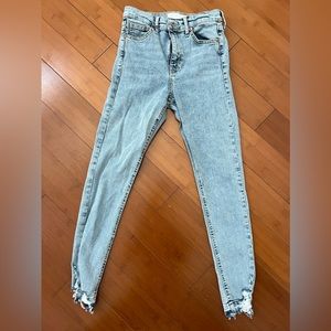 Top shop jeans from Nordstrom